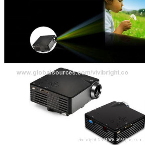 HD LED Projector native 480*320p 120Lumens 300:1 contrast ratio portable for business travel